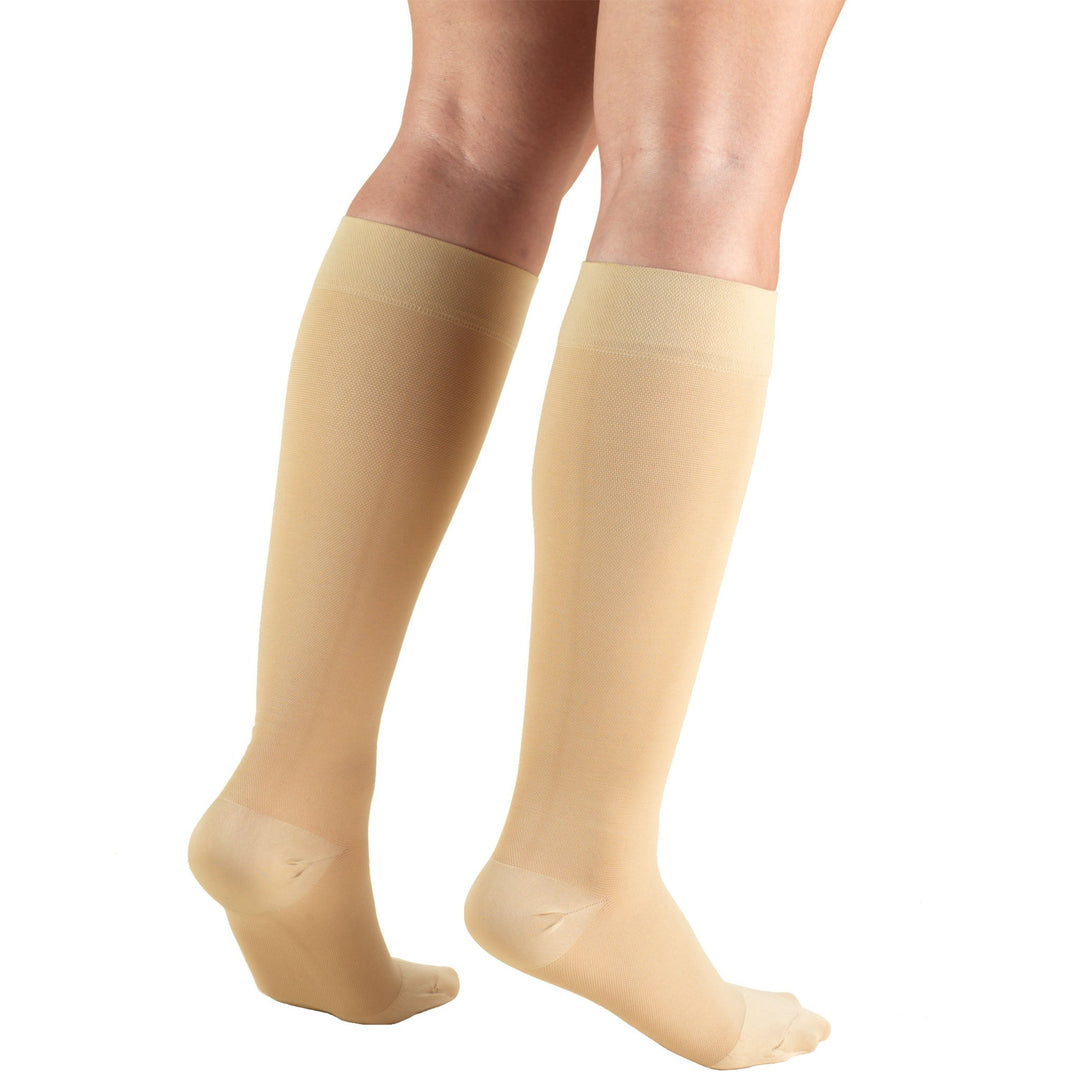 Truform Closed Toe, Knee High 20-30 mmHg Compression Stockings, Beige, 3X-Large