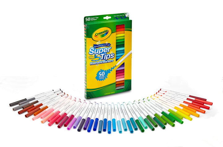 Super Tips Washable Markers Age 3+ - 50 Count