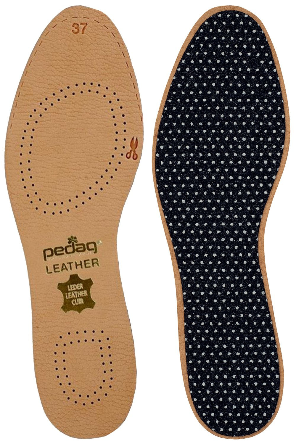 172 Leather Naturally Tanned Sheepskin Insole with Activated Carbon, Tan, US M10/11 EU 43/44