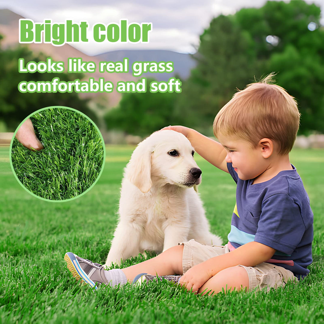 39.3 x 31.5 inches Artificial Grass Rug Turf for Dogs Indoor Outdoor Fake Grass for Dogs Potty Training Area Patio Lawn Decoration