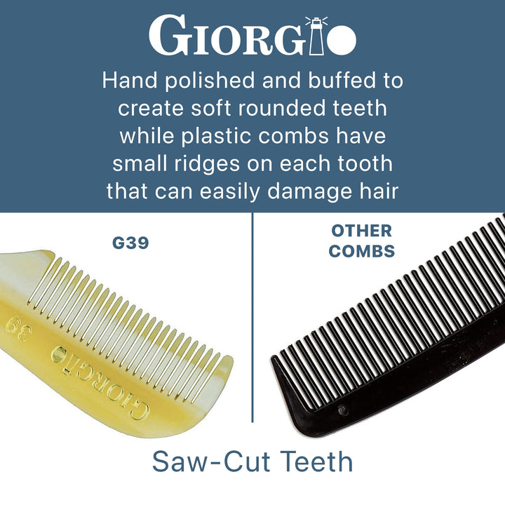 GWL G39 Mustache/Beard Flexible Imitation Horn Comb