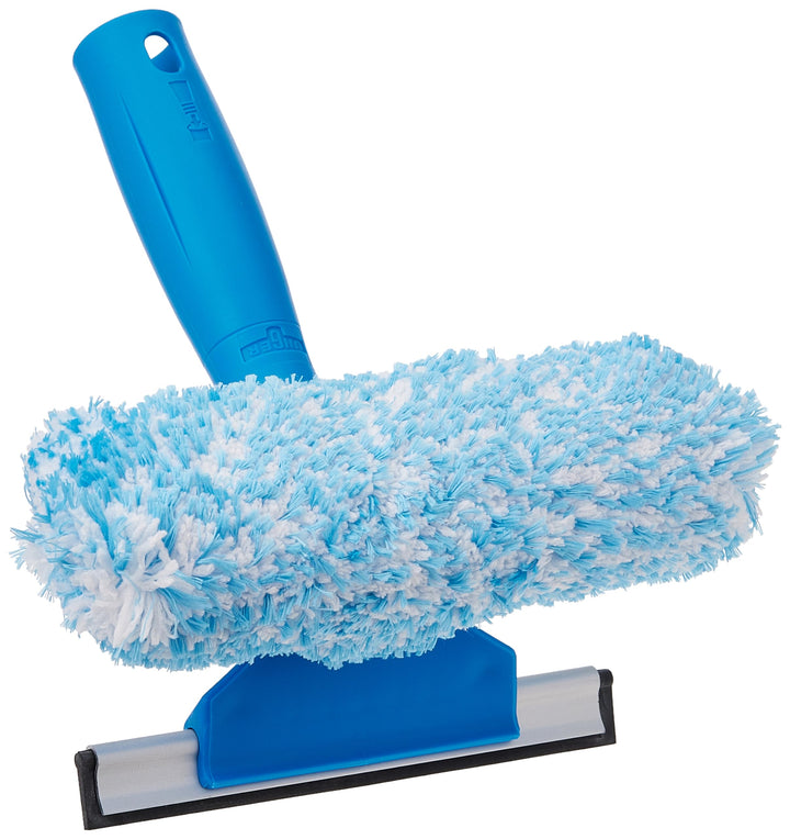 Unger Professional 6 Window Cleaning Tool: 2-in-1 Microfiber Scrubber and Squeegee