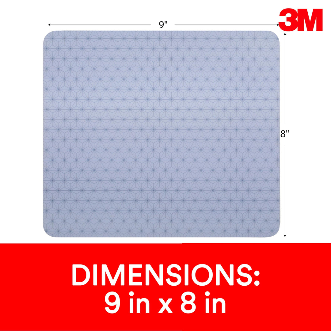 Precise Mouse Pad with Non-skid Foam Back, Enhances the Precision of Optical Mice at Fast Speeds, 9 x 8, Frostbyte (MP114-BSD2)
