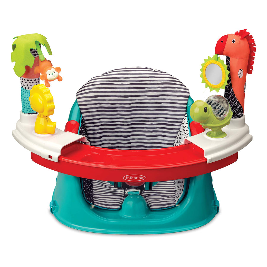 3-in-1 Grow-with-Me Discovery Seat and Booster, Baby Activity Seat, Booster Seat for Dining Table with Removable Tray Multi