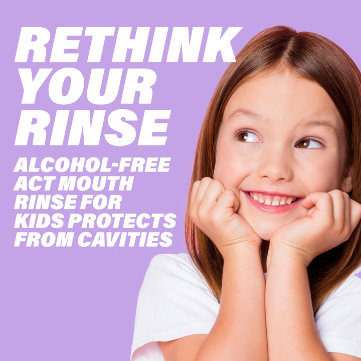 Kids Anti-Cavity Fluoride Rinse Groovy Grape with Fuoride & Exact Dosage Meter, 16.89 Ounce