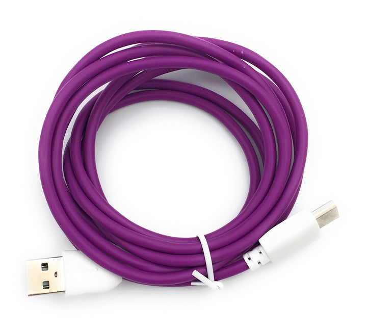 Xcivi USB Charger Cable Cord for Fuhu Tablets Nabi DreamTab, nabi 2S, nabi Jr., Jr. S, XD, Elev-8, 6 FT/2m (Purple)