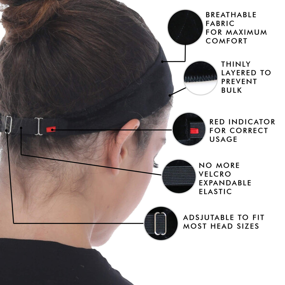 Wig Grip Headbands For Women- Adjustable To Custom Fit Your Head - Velvet Comfort - Wig Bands No Slip Breathable Lightweight Material For All Day Wear! Keep Wig Comfortably Secured