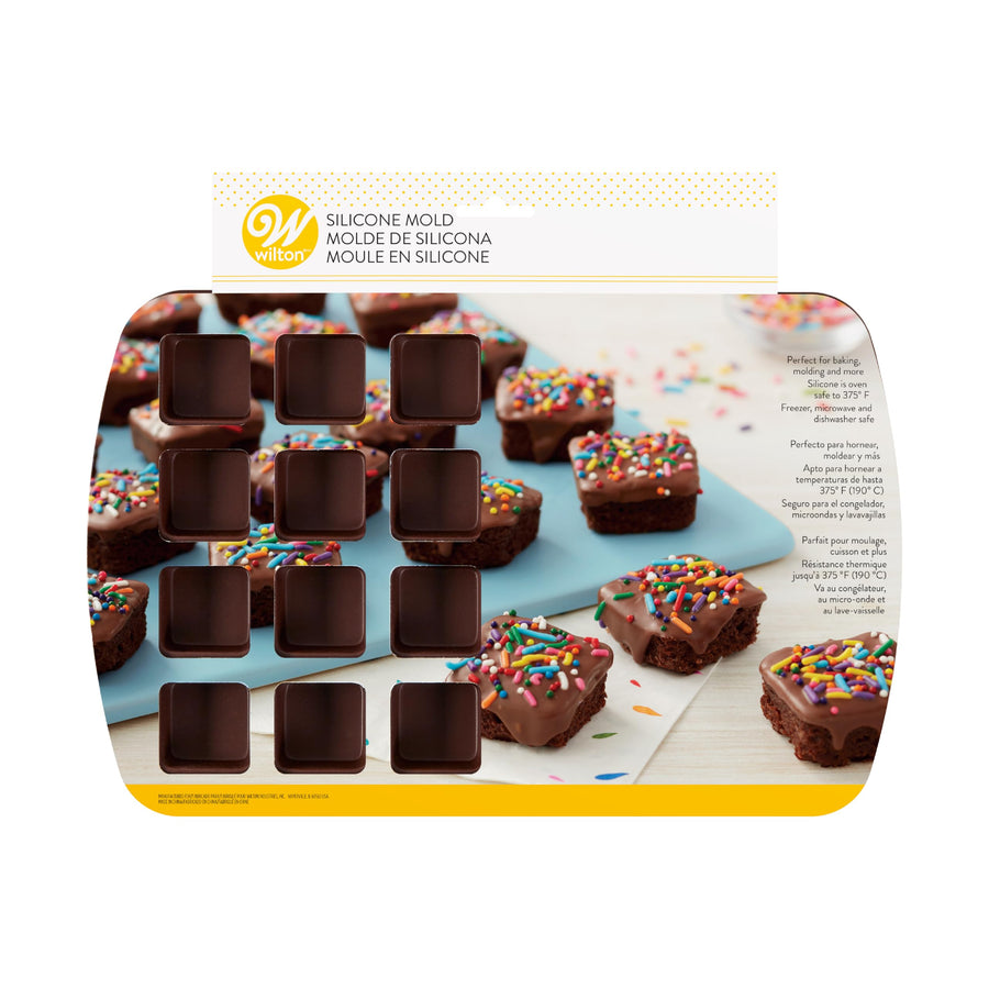 Bite-Size Brownie Squares Silicone Mold, 24-Cavity