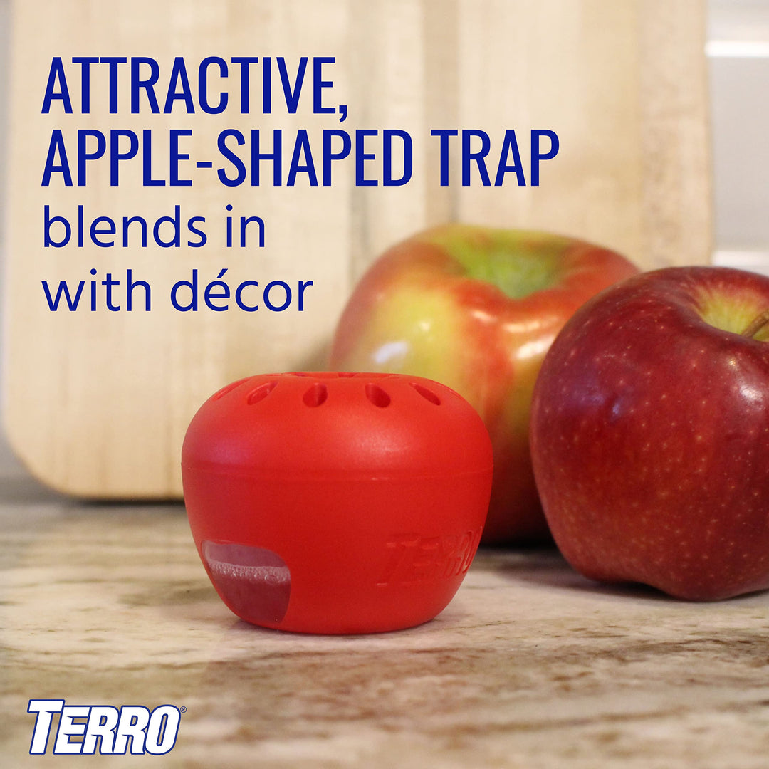 Fruit Fly Traps for Indoors (4 Pack) + 180 Days of Lure Supply