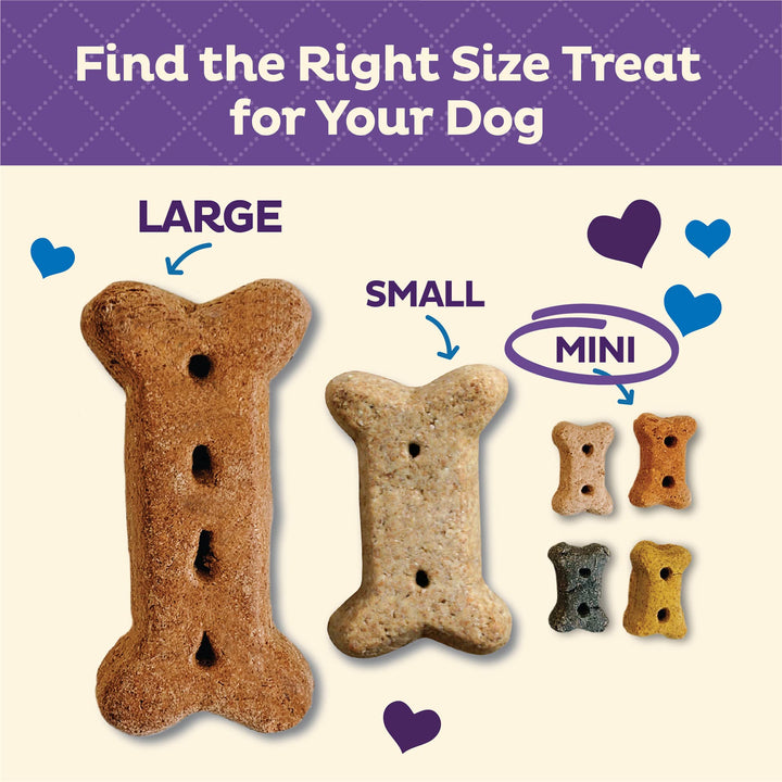 Wellness Original Mix Dog Biscuits, Natural, Training Treats, Four Flavors, Mini Size, (20 Ounce Bag)