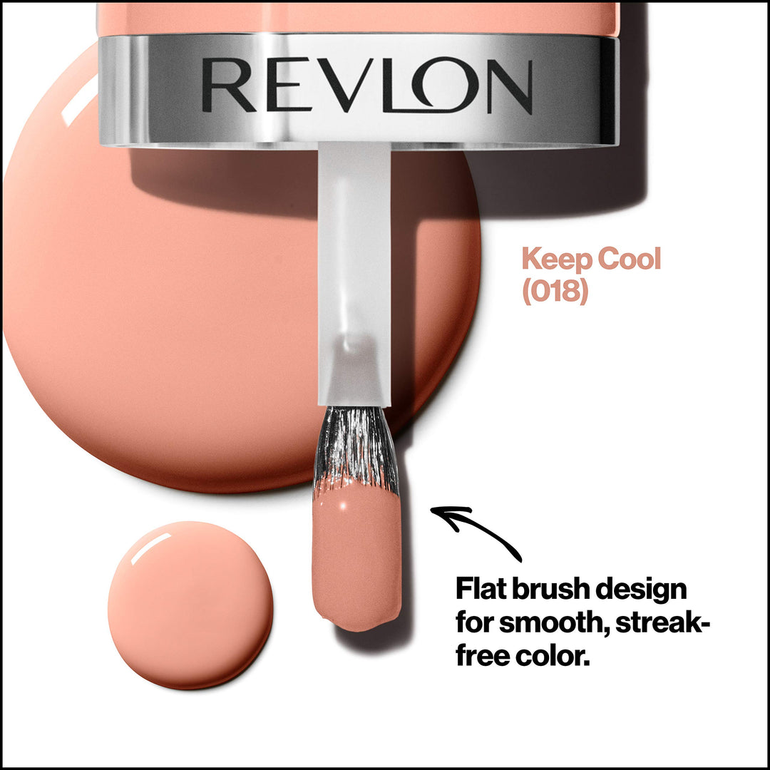 Ultra HD Snap Nail Colors, Natural Rich Glossy Nail Polish, 100% Vegan Formula, No Base and Top Coat Needed, 018 Keep Cool, 0.27 fl. Oz.