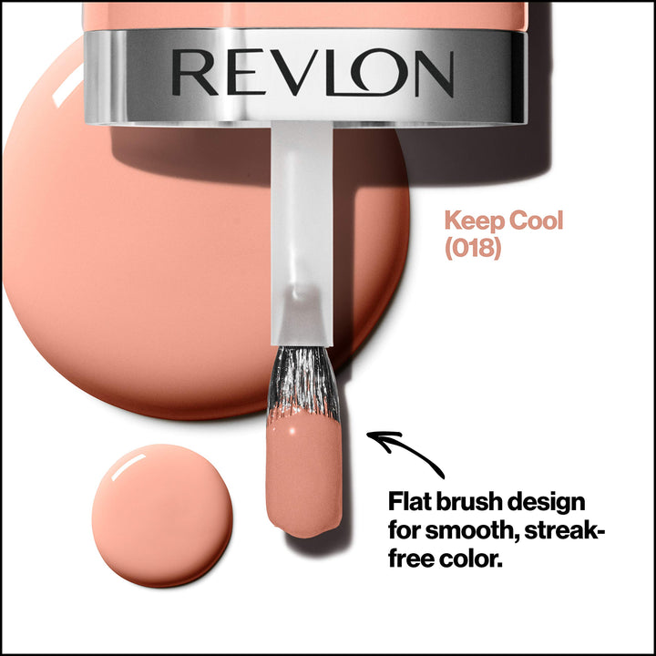 Ultra HD Snap Nail Colors, Natural Rich Glossy Nail Polish, 100% Vegan Formula, No Base and Top Coat Needed, 018 Keep Cool, 0.27 fl. Oz.