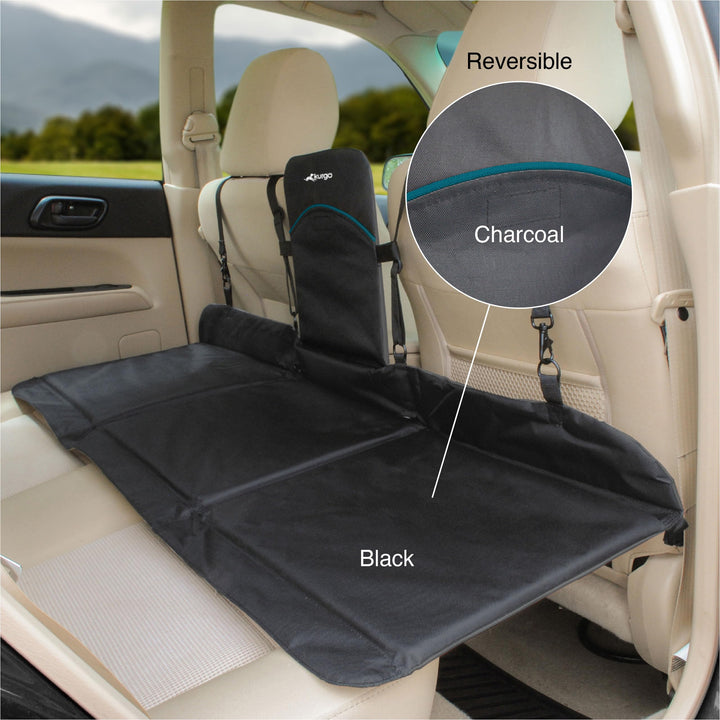 Rover Backseat Bridge Dog Car Extender, Seat Bridge for Dogs, Padded Pet Car Barrier, Reversible, Water Resistant, Universal Fit, Up to 75 lbs