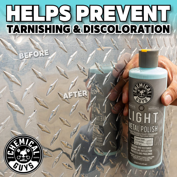 SPI_404_16 Light Metal Polish (Works on Chrome, Stainless Steel, Aluminum & More), 16 fl oz