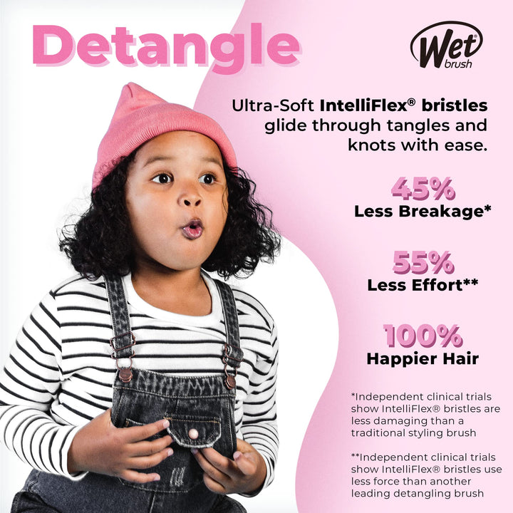 Original Detangler Hair Brush, Dusty Rose - All Hair Types - Ultra-Soft IntelliFlex Detangler Bristles Glide Through Tangles with Ease - Pain-Free Comb for Men & Women