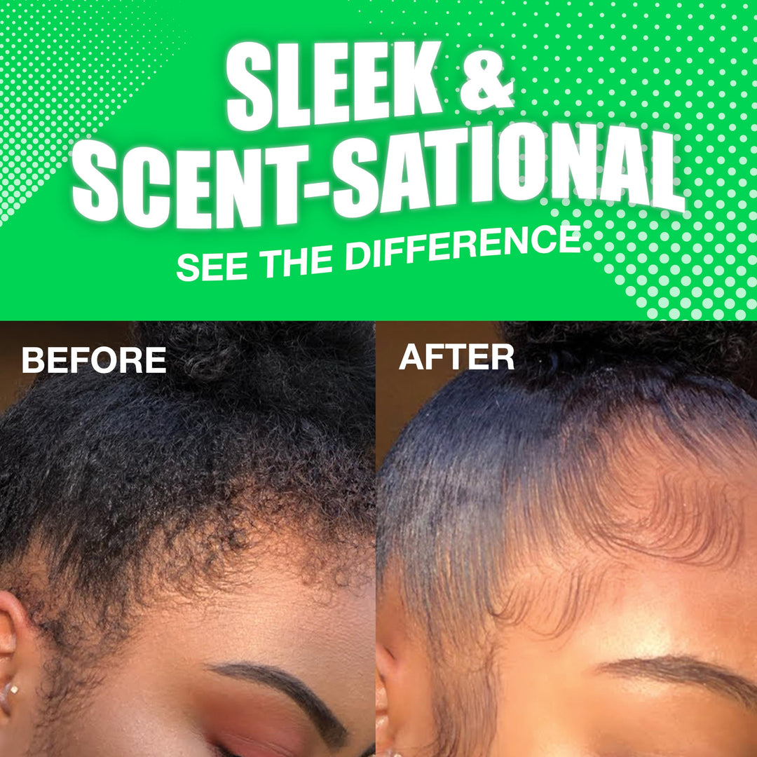 24 Hour Edge Tamer Hair Sleek Stick, Extreme Firm Hold, 2.7 oz, Strawberry – Sleek & Go, No Flaking and White Residue