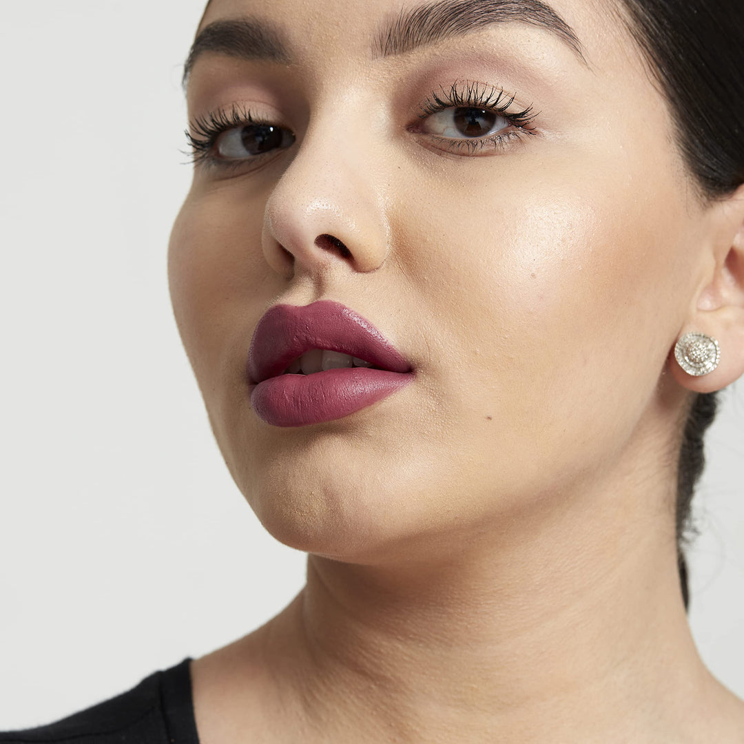 Powder Puff Lippie Lip Cream, Liquid Lipstick - Moody (Cool Toned Plum)