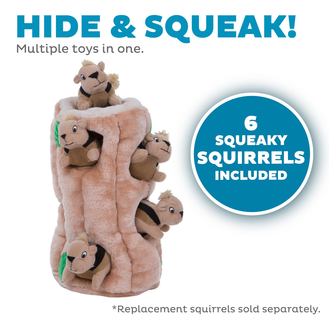 Hide A Squirrel Plush Dog Toy Puzzle, XL