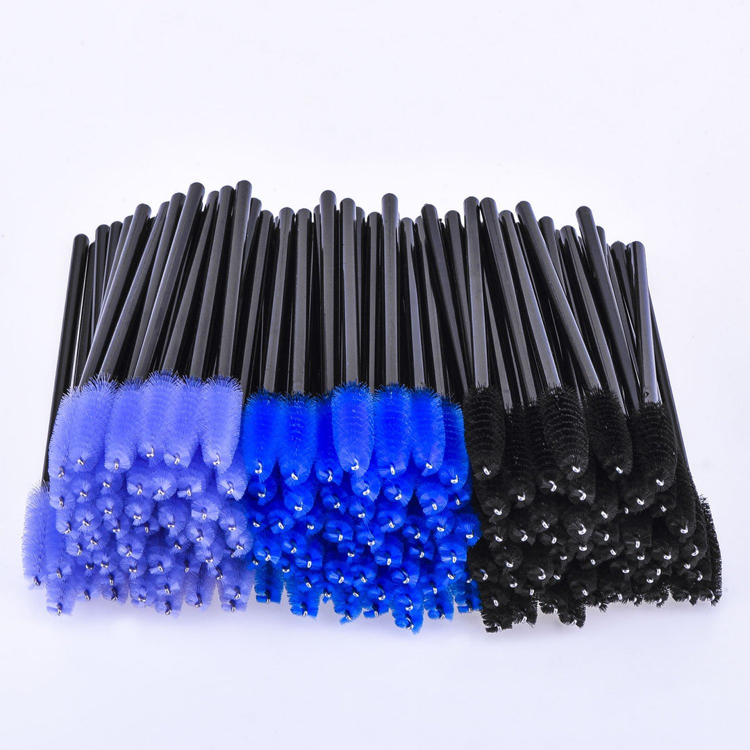 300 Pieces Multicolor Disposable Mascara Wands Eyelash Eye Lash Brush Makeup Applicators Kit, 6 Colors