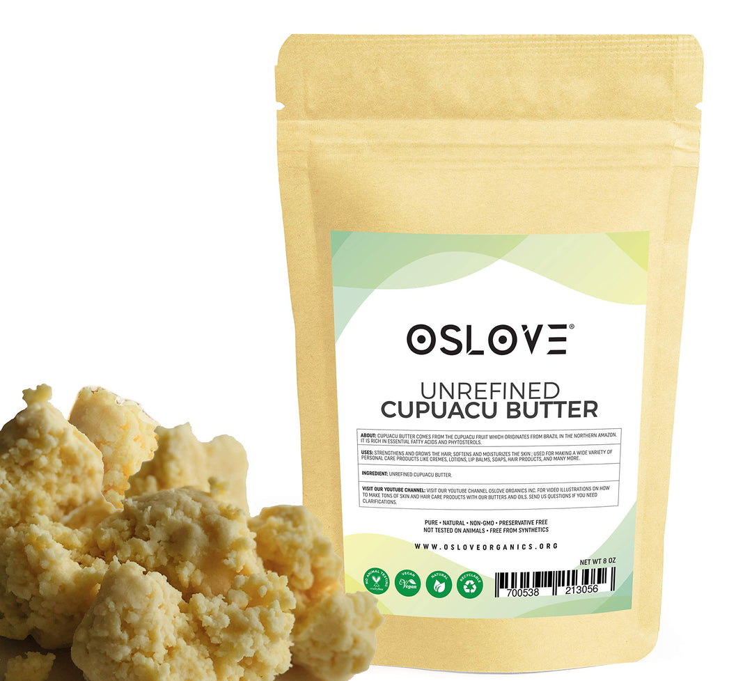 Cupuacu butter -Pure and Natural 8oz Fresh, Rich and Creamy in DIY mixes | Vegan butter | Use for whipped body butters, salves, lotions & soaps.