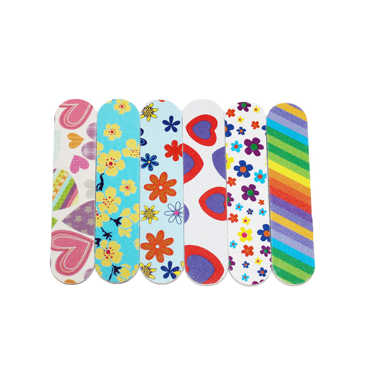 ZCollection TM (1 DOZEN) Colorful Girly Mini Emery Board Nail Files