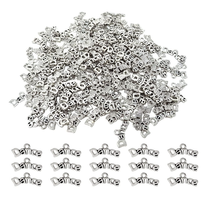 200PCS Alloy Dance Charms Pendant for Earring Necklace Bracelet Keychain Jewelry Craft Making