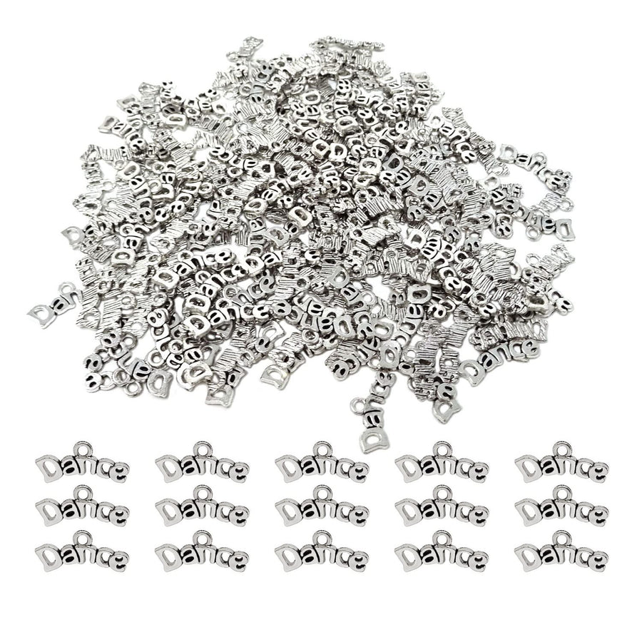 200PCS Alloy Dance Charms Pendant for Earring Necklace Bracelet Keychain Jewelry Craft Making