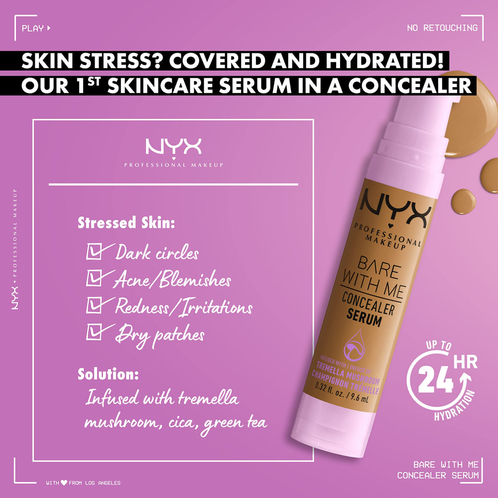 PROFESSIONAL MAKEUP Bare With Me Concealer Serum, Golden, 0.32 Ounce