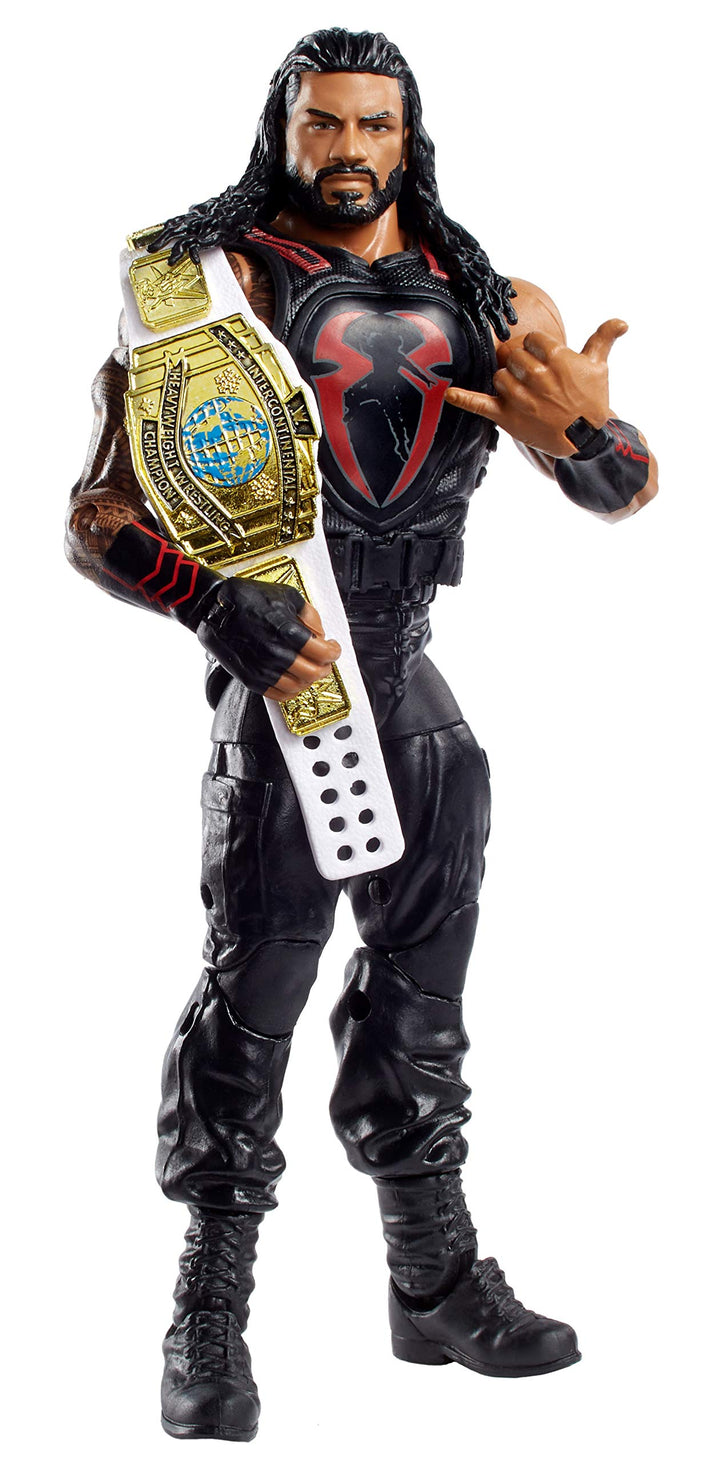 MATTEL Roman Reigns Elite Collection Deluxe Action Figure with Realistic Facial Detailing, Iconic Ring Gear & Accessories