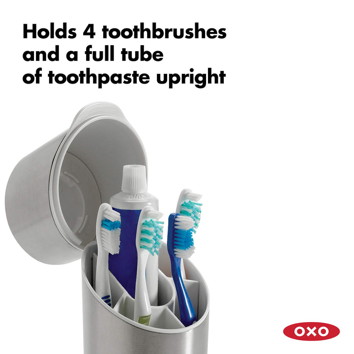 Good Grips Stainless Steel Toothbrush Organizer 9.75 Inch