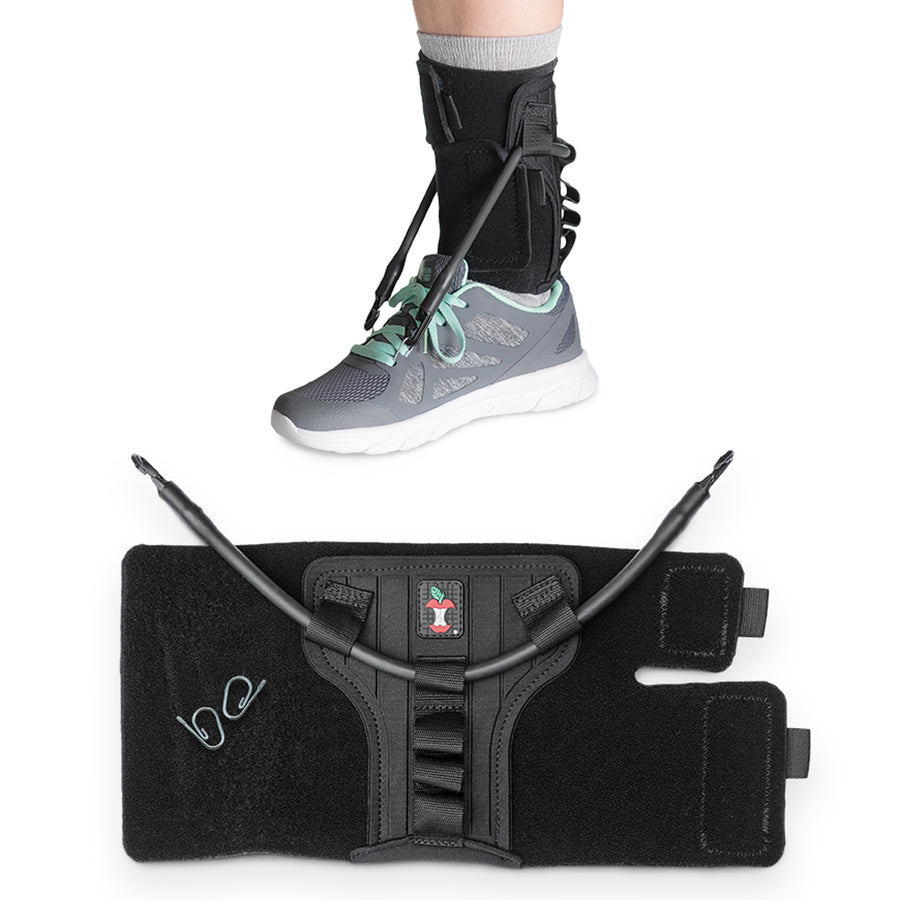 FootFlexor Foot Drop Brace for Walking, Soft Ankle Foot Orthosis for Men and Women, XSmall - Small