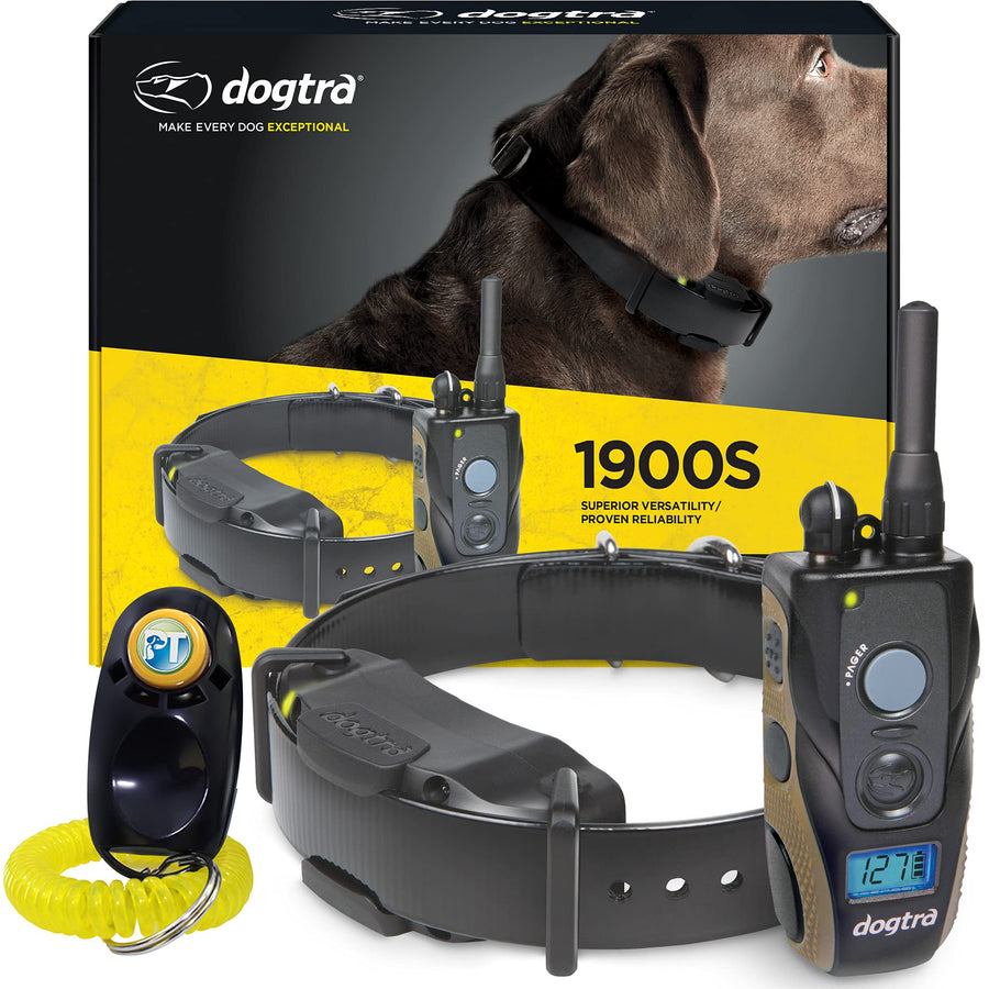 1900S 3/4 Mile Range Rechargeable E-Collar with Adjustable Levels for Dogs