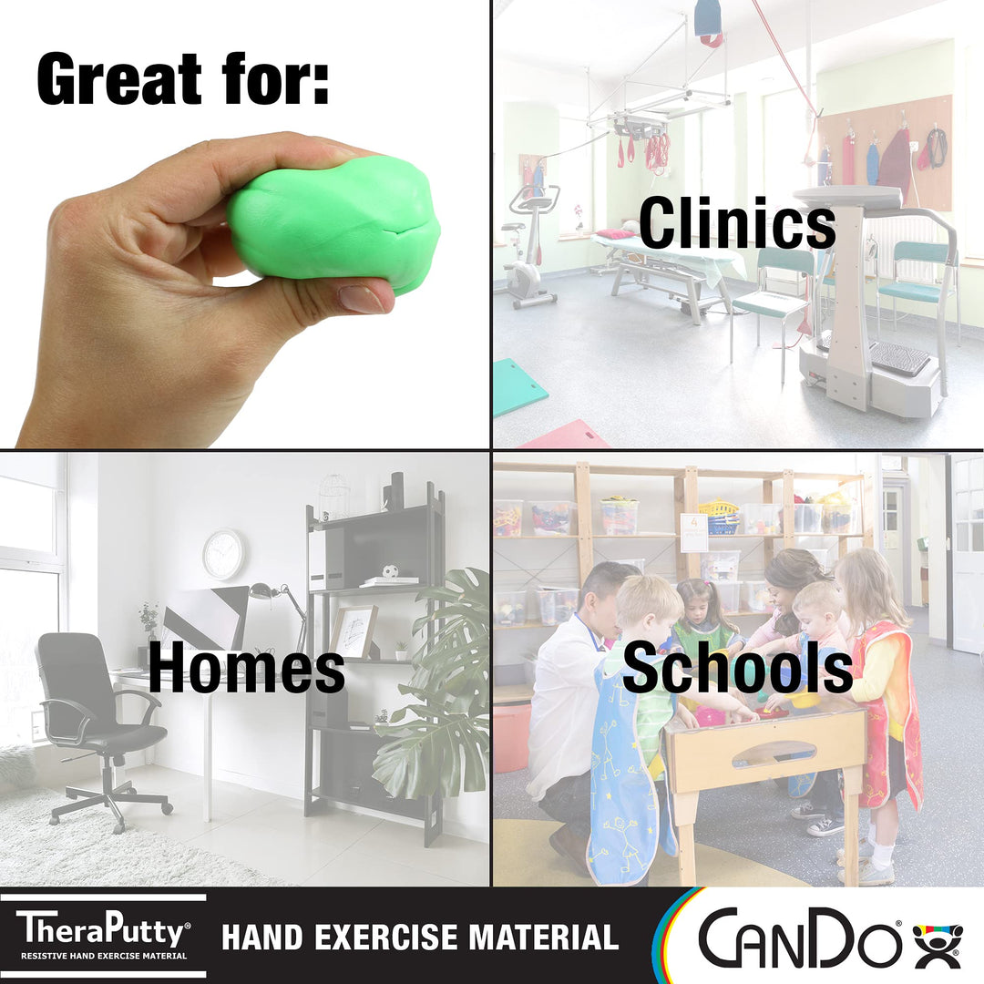 TheraPutty Standard Hand Exercise Putty For Rehabilitation, Exercises, Hand Therapy, Occupational Therapy, Hand Strengthening, Improve Motor Skills, Stress Relief 2-ounce