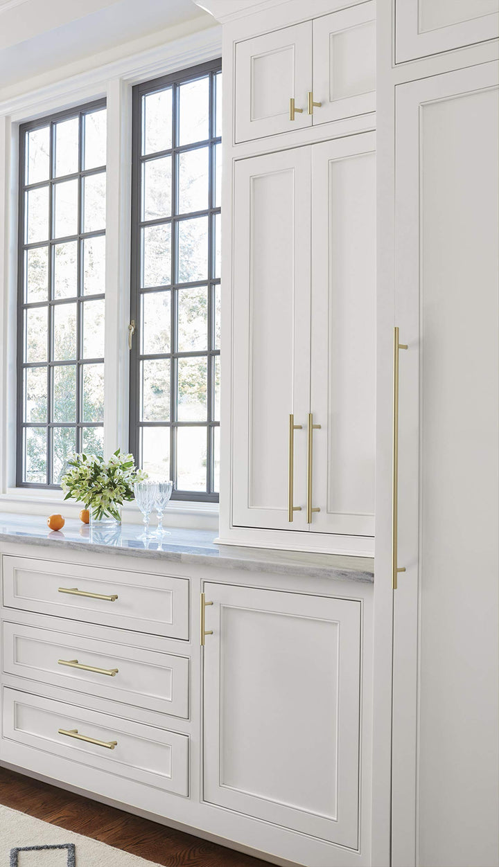 | Cabinet Pull | Golden Champagne | 3 inch (76 mm) Center to Center | Bar Pulls | 1 Pack | Drawer Pull | Drawer Handle | Cabinet Hardware