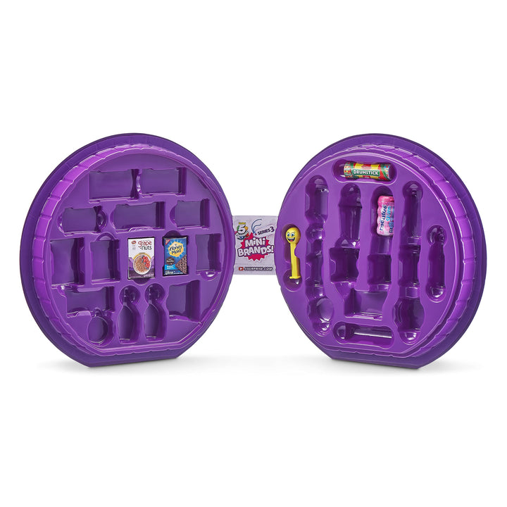 Mini Brands Series 3 Collector's Case - Store & Display 30 Minis with 5 Exclusive Minis by ZURU, Multi