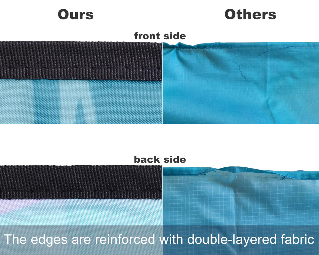 Beach Blanket Waterproof Sandproof Beach Mat 79 X 83 /10'x9'for 2-8 Adults Quick Drying Outdoor Picnic Mat Beach Accessories for Travel, Camping, Hiking