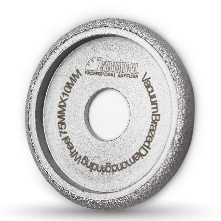 3 Inch Profile Hand Diamond Wheel Height 10mm Convex Curve Edge Grinding for Stone Marble Granite Rock