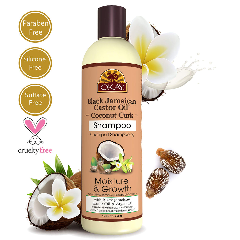 Black Jamaican Castor Oil Shampoo, Coconut, 12 Ounce