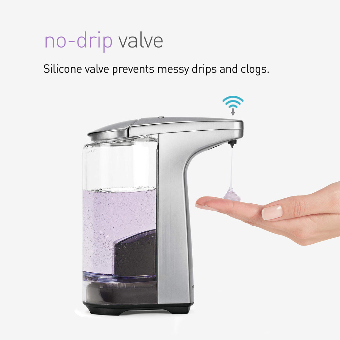 8 oz. Touch-Free Sensor Liquid Soap Pump Dispenser with Soap Sample, White