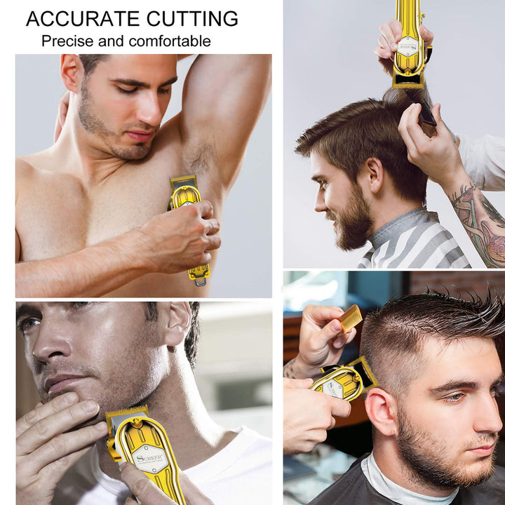Hair Clippers for Men Trimmer for Men Hair Trimmer Beard Trimmer Barber Hair Cut Grooming Kit Machine Professional Rechargeable Cordless Quiet