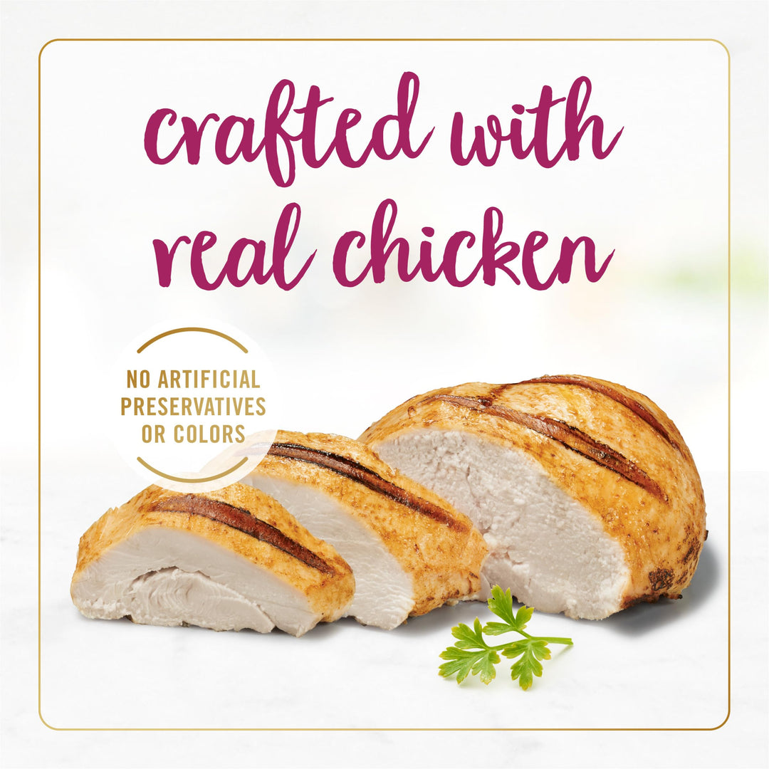 Purina Delights With Cheddar Grilled Chicken and Cheddar Cheese Feast in Wet Cat Food Gravy Cat Food - (Pack of 24) 3 oz. Cans