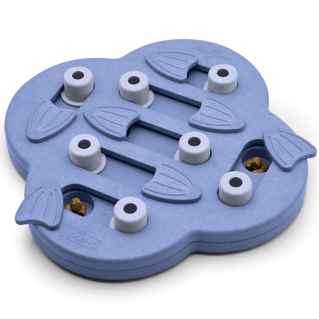 by Nina Ottosson Dog Hide N' Slide Treat Puzzle Enrichment Toy, Level 2 Intermediate, Purple, Composite
