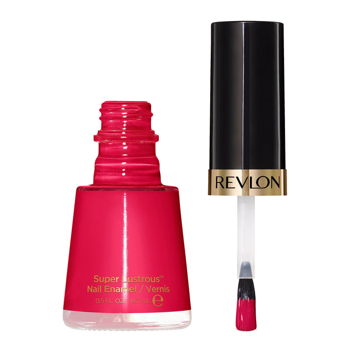 Revlon Nail Enamel, Chip Resistant Nail Polish, Glossy Shine Finish, in Pink, 290 Optimistic, 0.5 oz