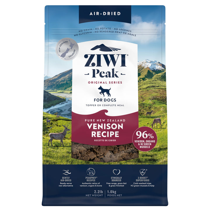 Peak Air-Dried Dog Food – Venison - All Natural, High Protein, Grain Free, Limited Ingredient w/ Superfoods (35.2oz)