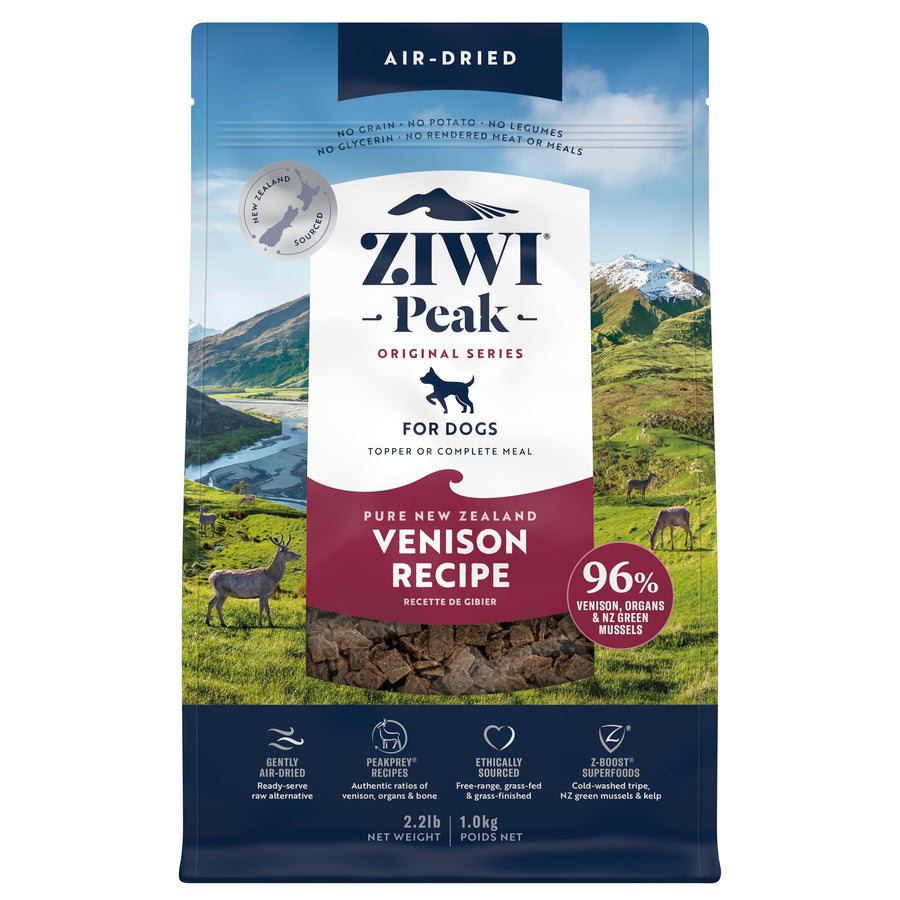 Peak Air-Dried Dog Food – Venison - All Natural, High Protein, Grain Free, Limited Ingredient w/ Superfoods (35.2oz)