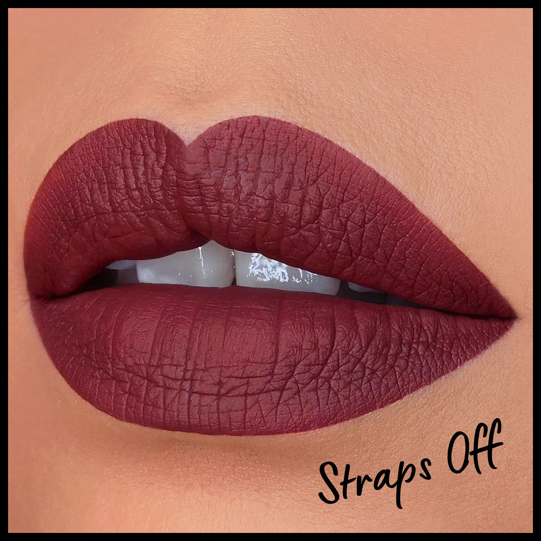PROFESSIONAL MAKEUP Lip Lingerie XXL Matte Liquid Lipstick - Straps Off (Reddish Brown Nude)