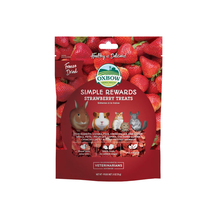 SIMPLE REWARDS STRAWBERRY Small Animal Treat 0.5 oz