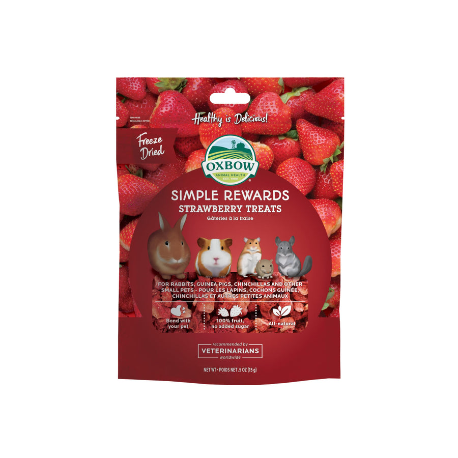 SIMPLE REWARDS STRAWBERRY Small Animal Treat 0.5 oz