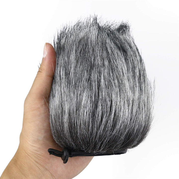 AT2020 Pop Filter Windscreen - Furry Windscreen/Fur Foam Wind Cover for Audio Technica Microphone AT2020+ AT2035 AT4040