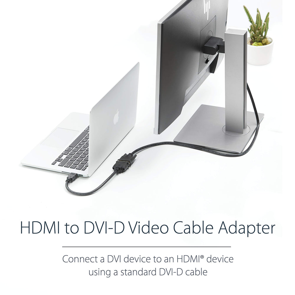 HDMI Male to DVI Female Adapter - 8in - 1080p DVI-D Gender Changer Cable (HDDVIMF8IN)